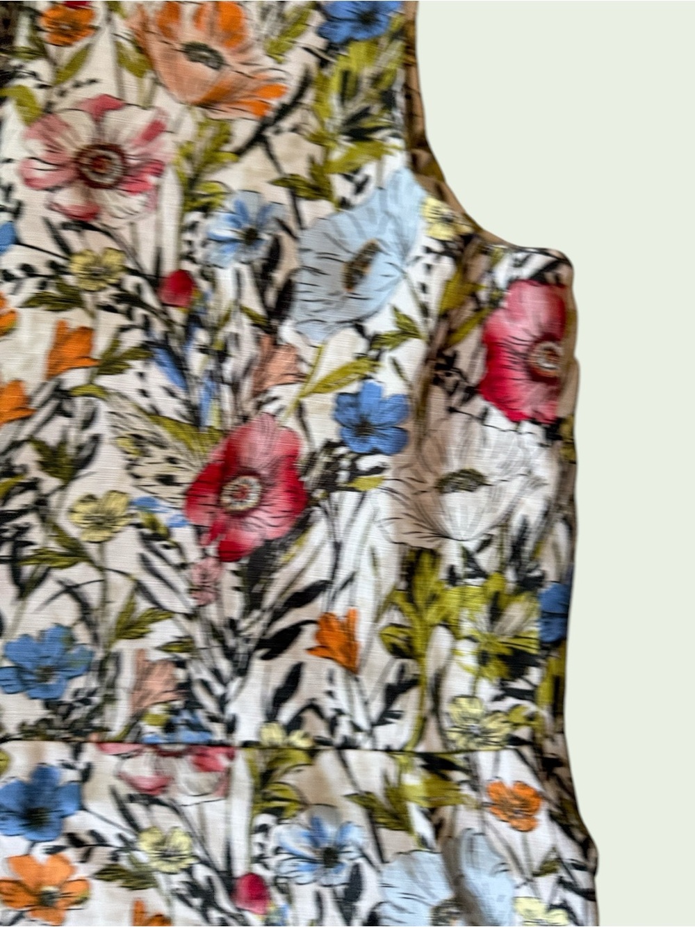 J. Jill “Love Linen” Sleeveless Floral Shift Classic! - Picture 9 of 11
